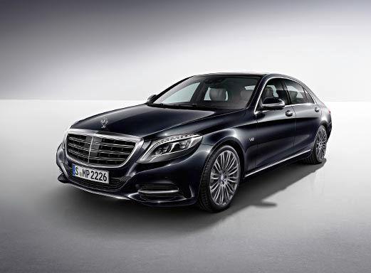 STARCAR Mercedes Benz S-Klasse Hochzeitsauto, schwarze Luxuslimousine.